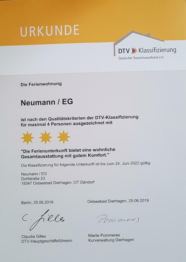 3***Ferienwohnungen Neumann Dändorf エクステリア 写真